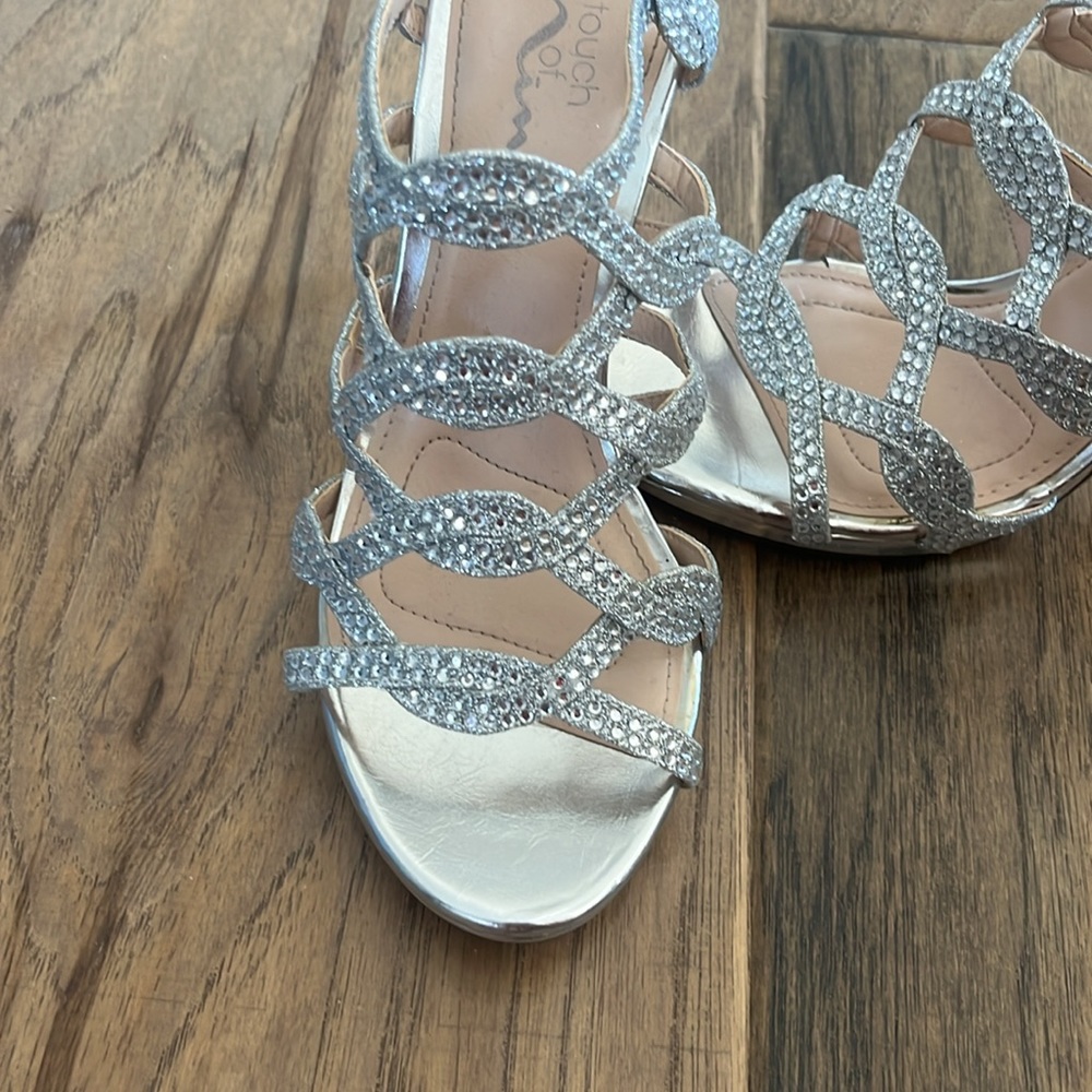 Silver Rhinestone Heels - Picture 3 of 3